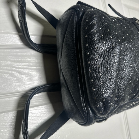 Marc Jacob’s Leather Domo Biker Studded Backpack Medium Zipper Y2K Vintage Moto - Picture 8 of 16